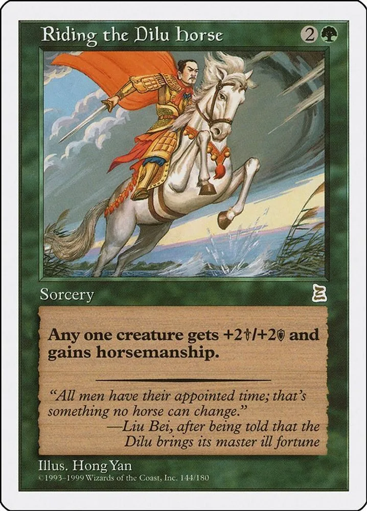 Riding the Dilu Horse
