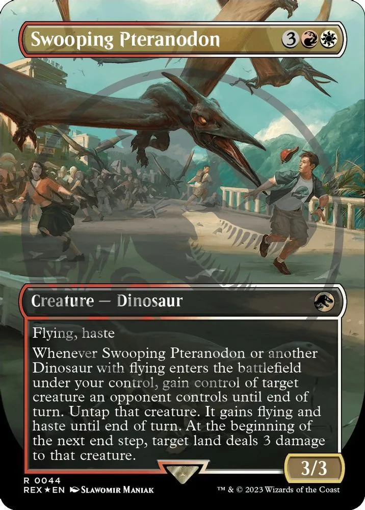 Swooping Pteranodon (Borderless) (Emblem)