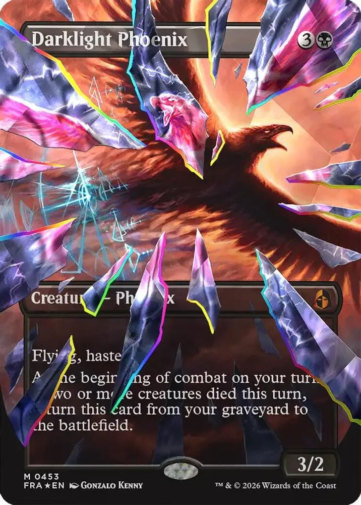 Darklight Phoenix (Borderless) (Facet Foil)