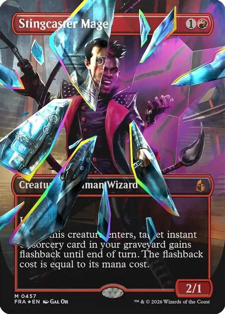 Stingcaster Mage (Borderless · Facet Foil)
