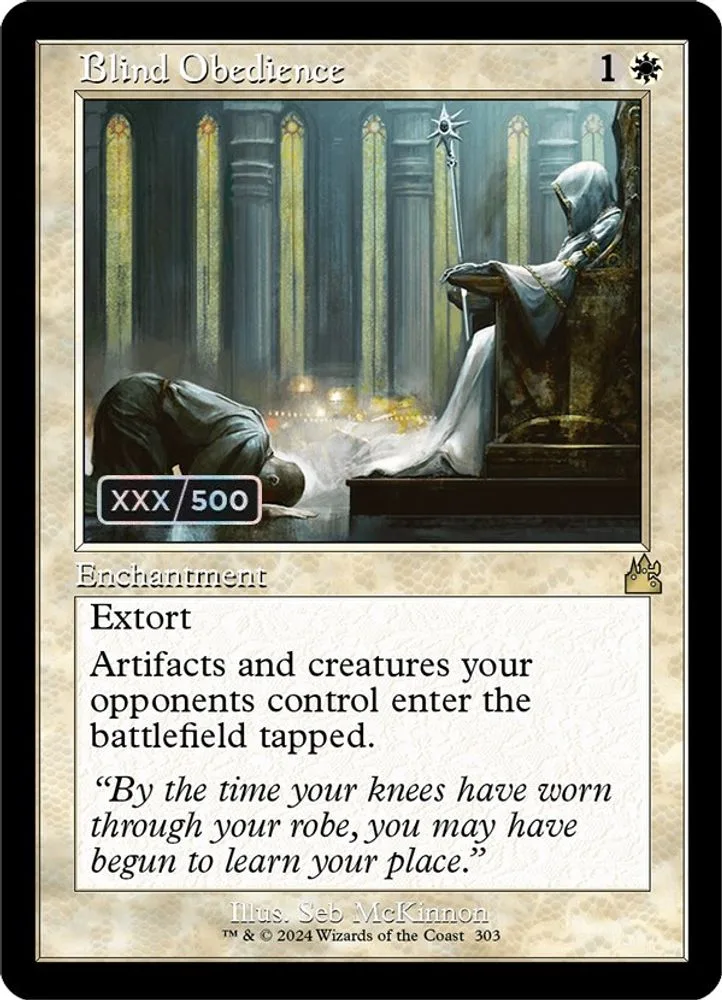 Blind Obedience (Retro Frame · Serial Numbered)