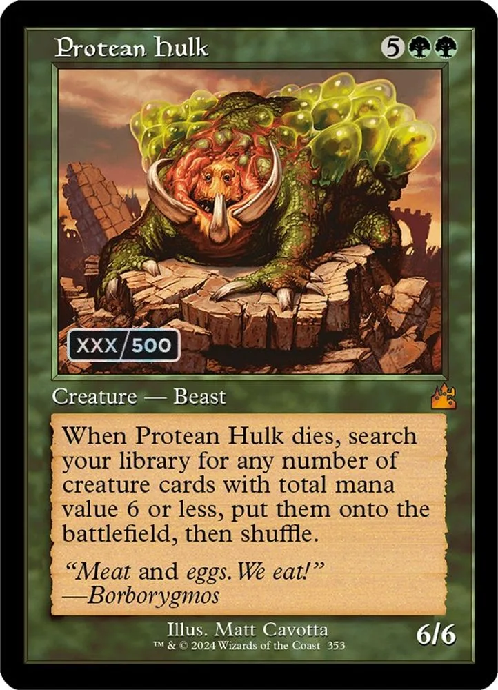 Protean Hulk (Retro Frame · Serial Numbered)
