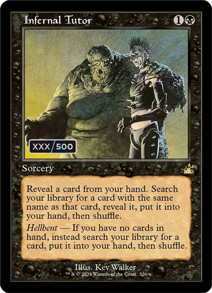 Infernal Tutor (Retro Frame · Serial Numbered)