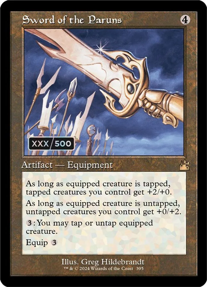 Sword of the Paruns (Retro Frame · Serial Numbered)