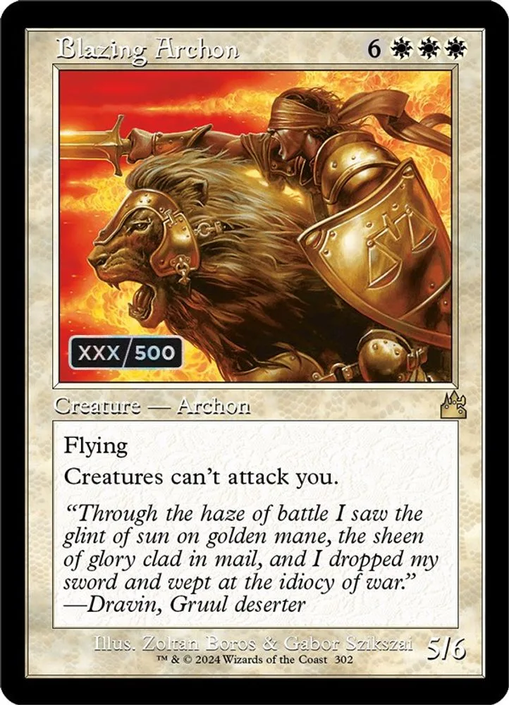 Blazing Archon (Retro Frame · Serial Numbered)