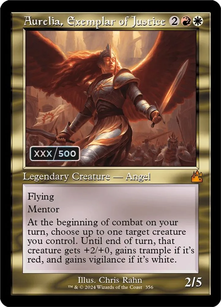 Aurelia, Exemplar of Justice (Retro Frame · Serial Numbered)