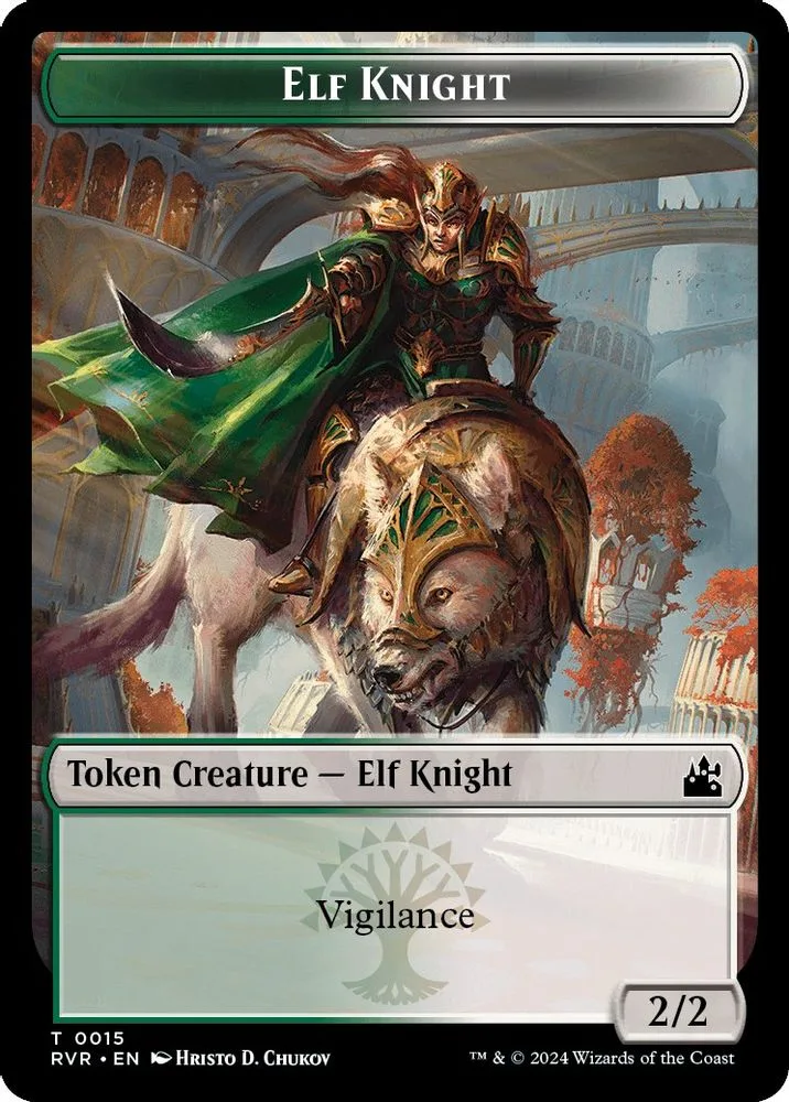 Elf Knight // Centaur Double-Sided Token