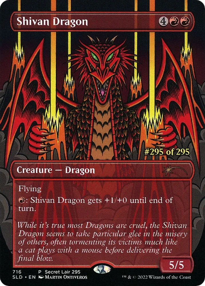 Shivan Dragon (Serial Numbered)