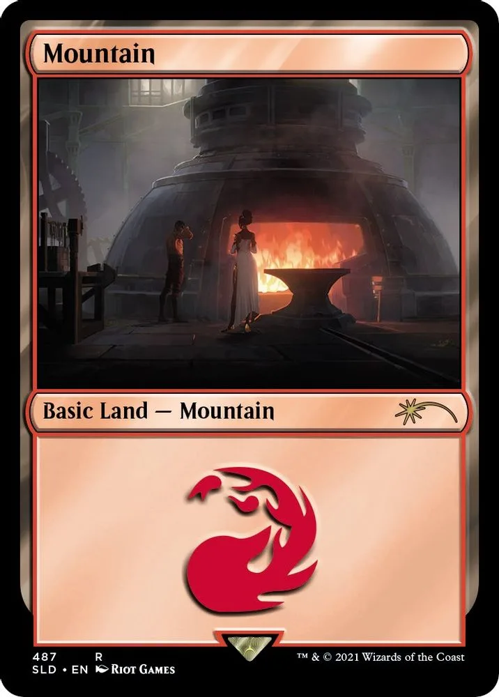 Mountain (Secret Lair x Arcane: Lands)