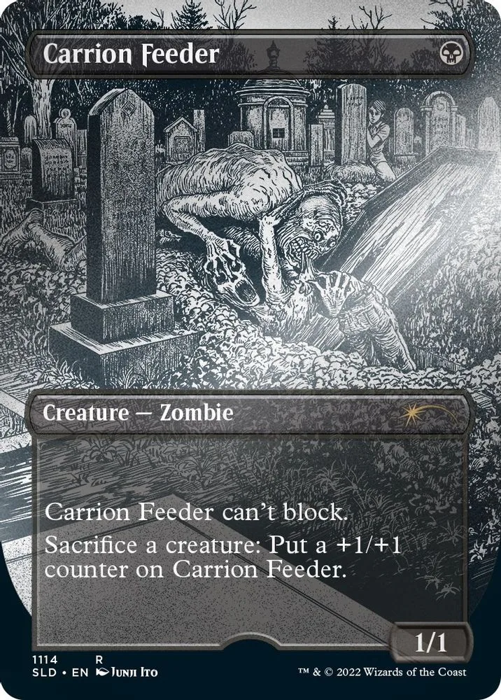 Carrion Feeder (Borderless · Foil Etched)