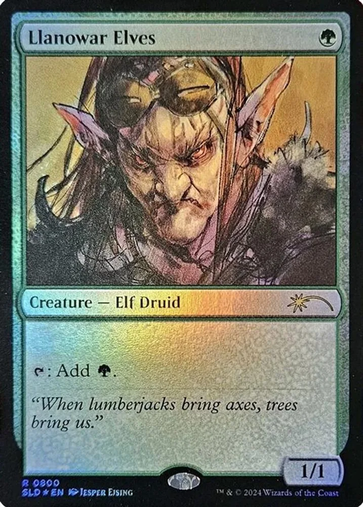 Llanowar Elves (Rainbow Foil)