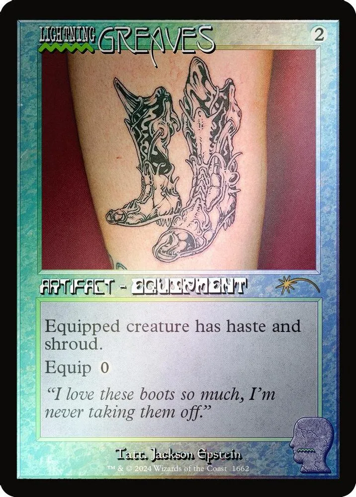 Lightning Greaves (Rainbow Foil)