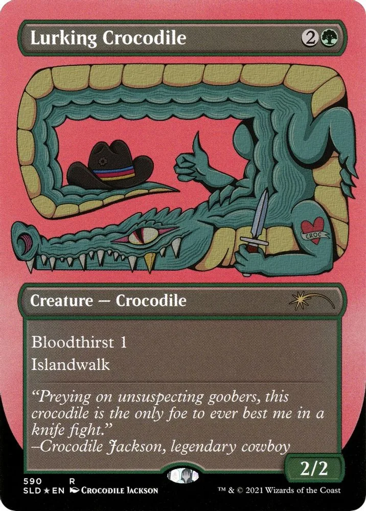 Lurking Crocodile (Foil Etched)