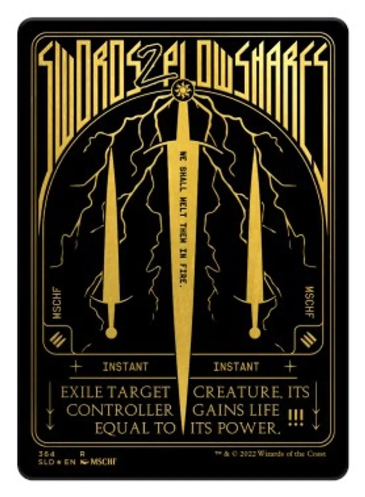 Swords to Plowshares (Foil Etched) (Gold)