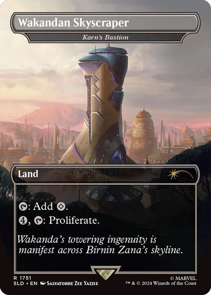 Wakandan Skyscraper - Karn's Bastion (Rainbow Foil)