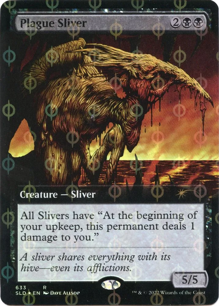 Plague Sliver (Extended Art · Step-and-Compleat Foil)