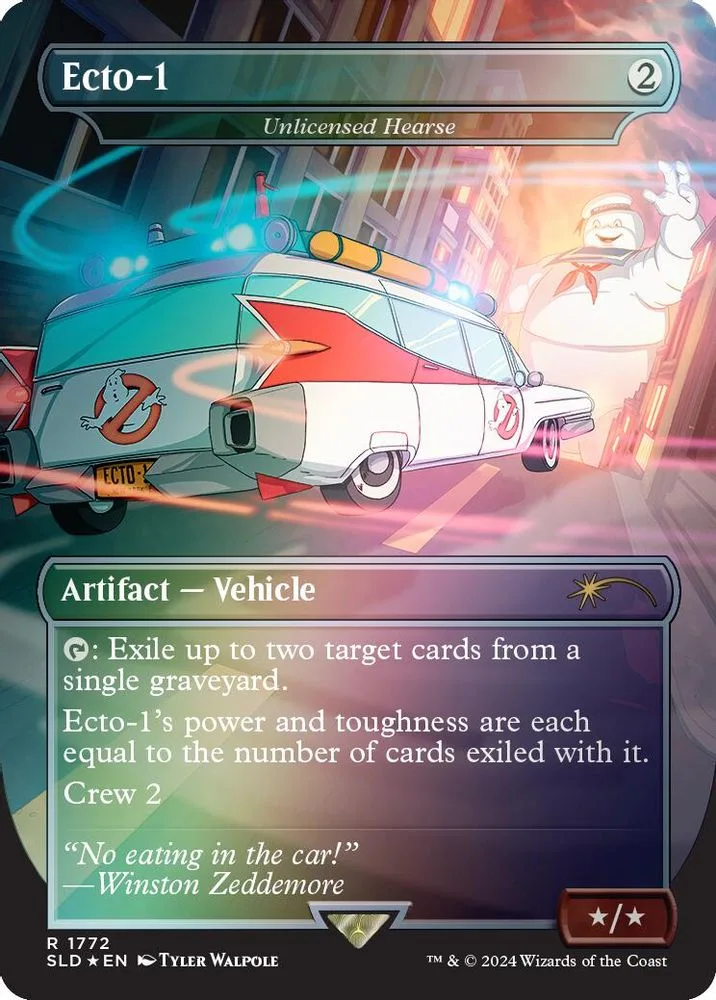 Ecto-1 - Unlicensed Hearse (Rainbow Foil)