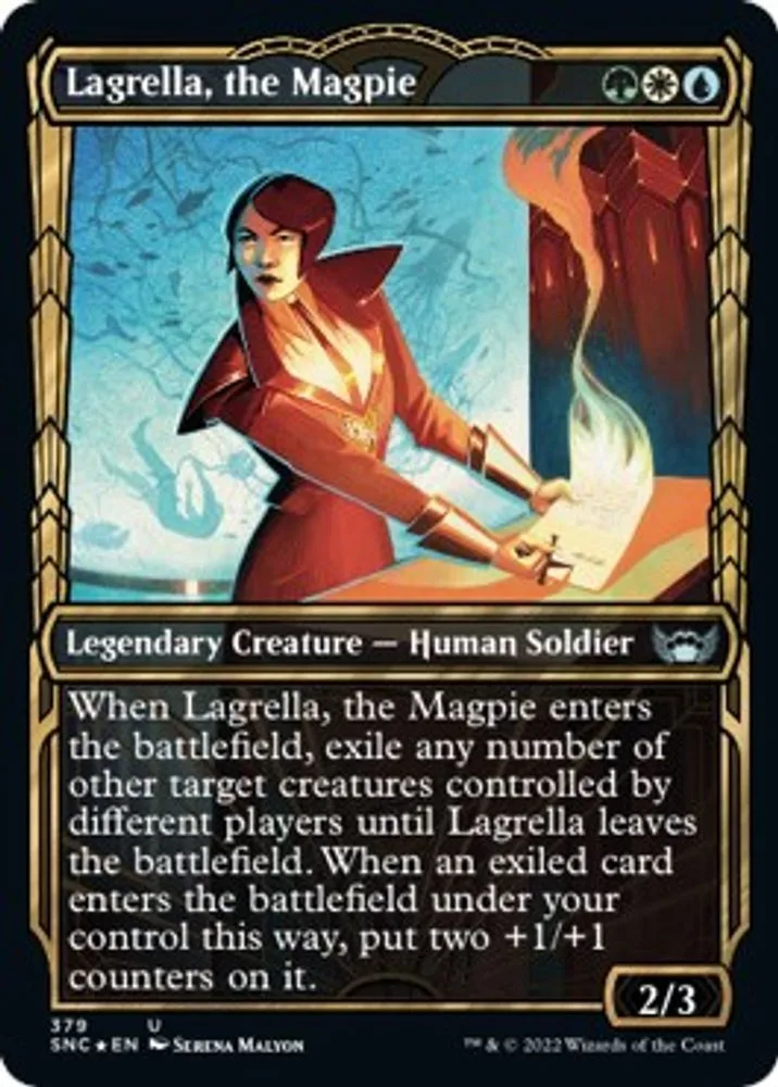 Lagrella, the Magpie (Gilded Foil)
