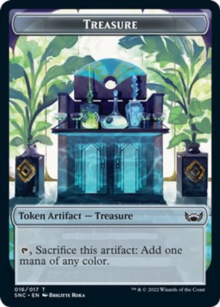 Treasure (016) // Wizard Double-Sided Token