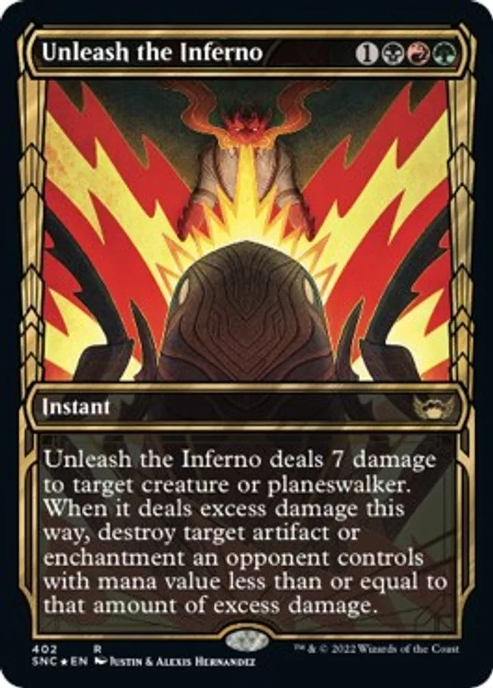 Unleash the Inferno (Gilded Foil)