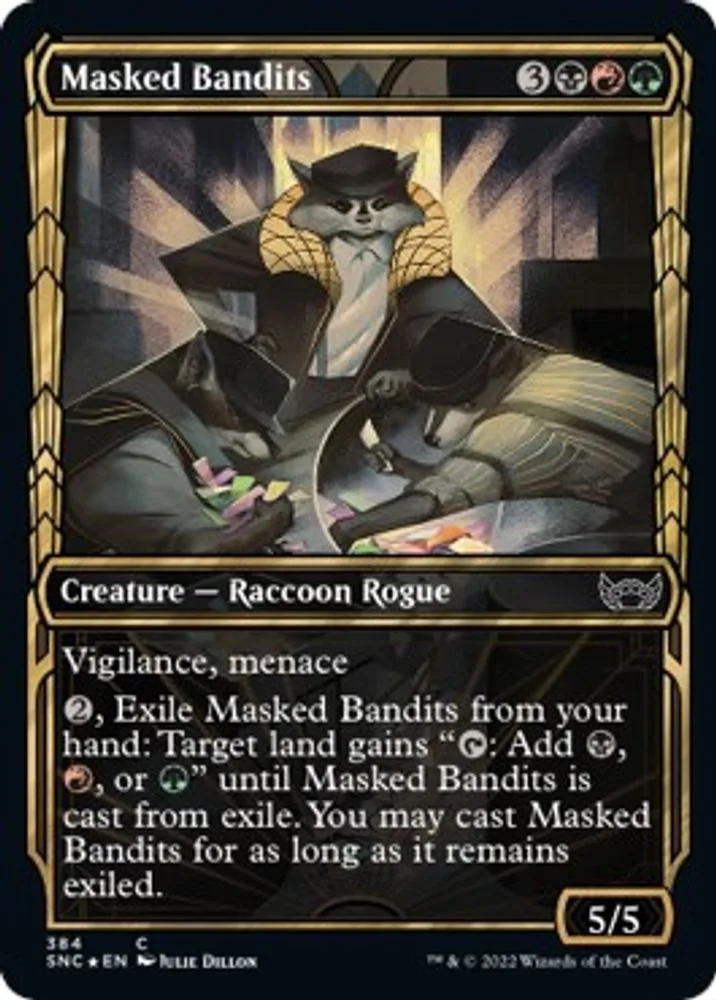 Masked Bandits (Gilded Foil)