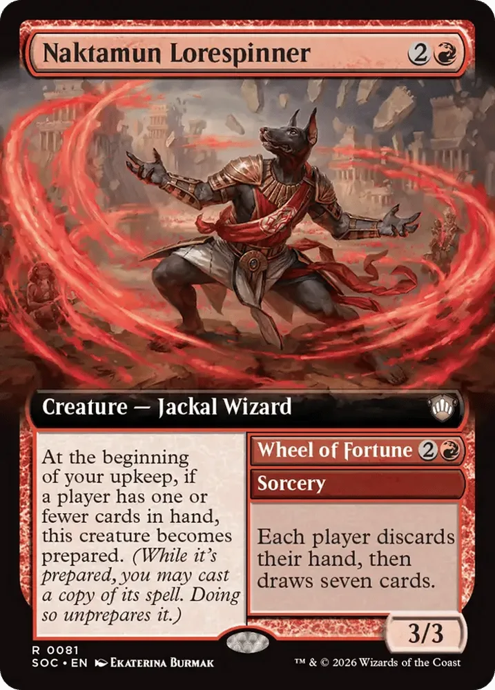 Naktamun Lorespinner // Wheel of Fortune