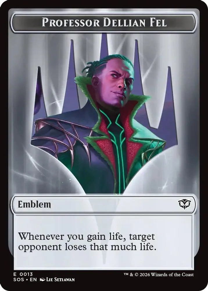 Emblem - Professor Dellian Fel  // Pest (0008) Double-Sided Token