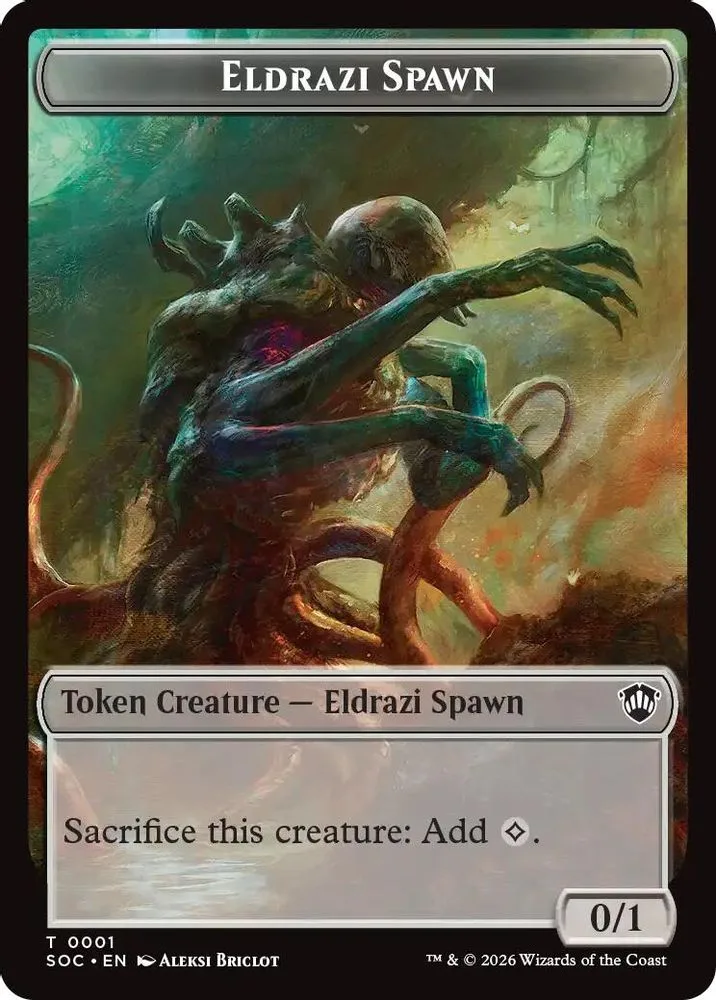 Eldrazi Spawn // Worm Double-Sided Token