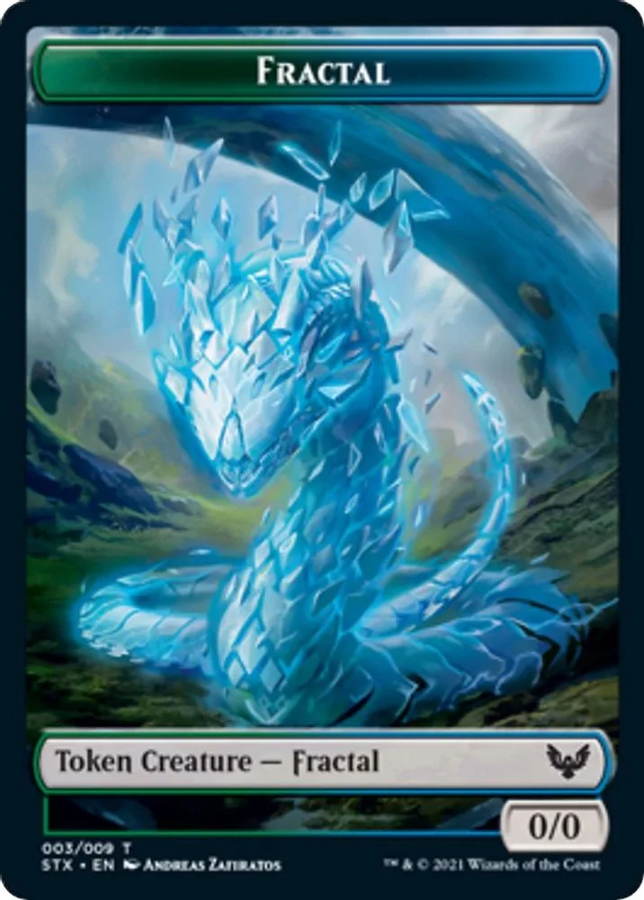 Fractal (3) // Inkling (4) Double-sided Token