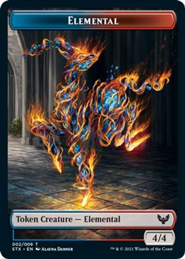 Elemental (2) // Fractal (3) Double-Sided Token