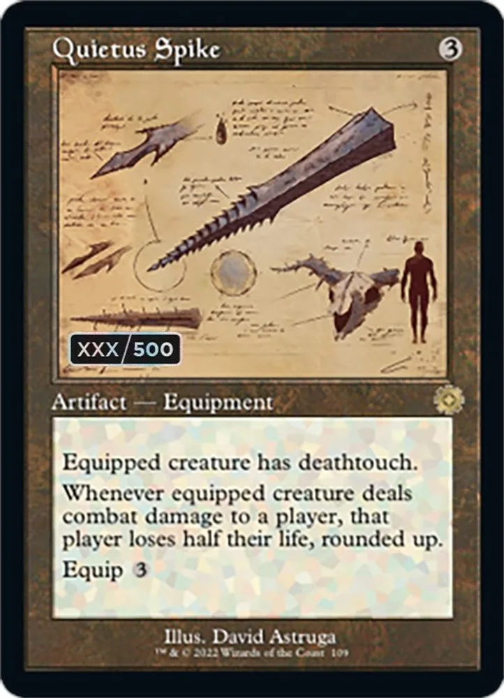 Quietus Spike (Schematic · Serial Numbered)
