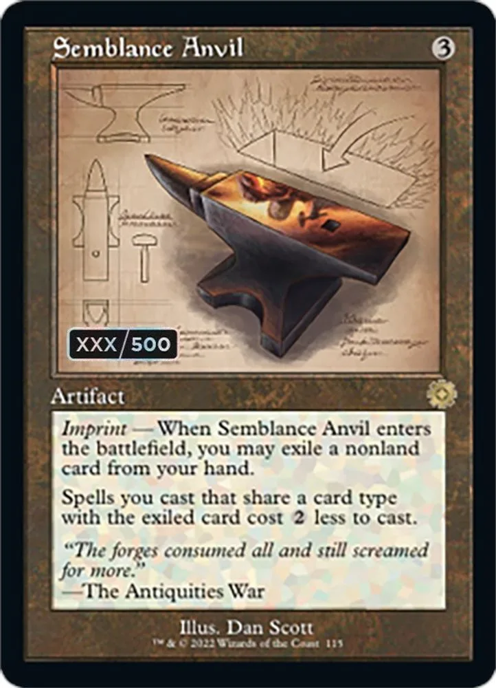 Semblance Anvil (Schematic · Serial Numbered)
