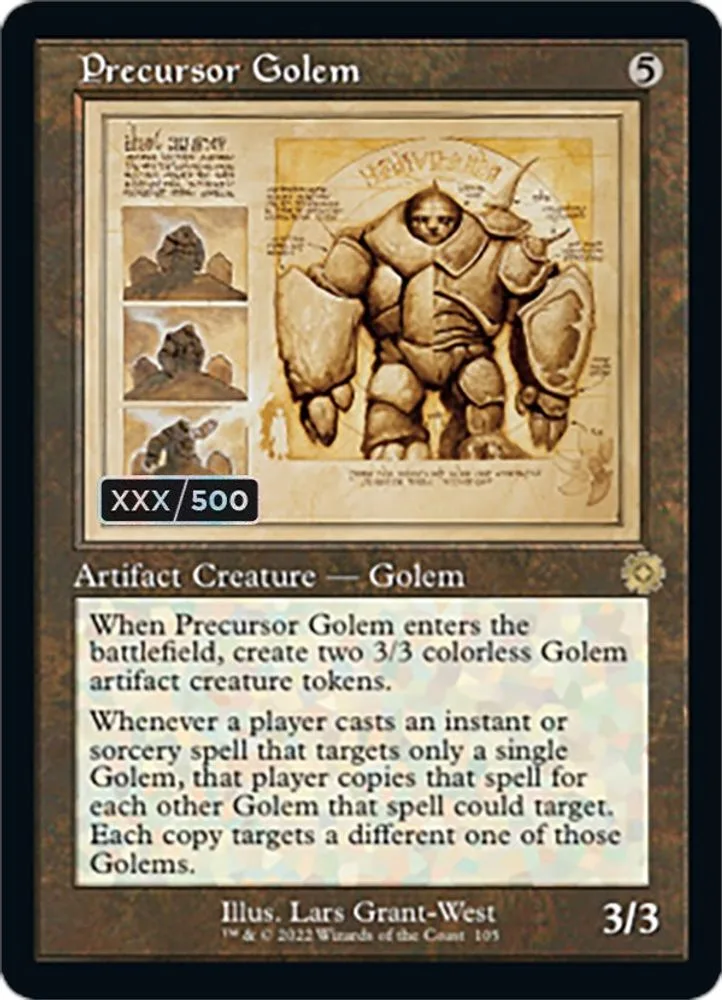 Precursor Golem (Schematic · Serial Numbered)