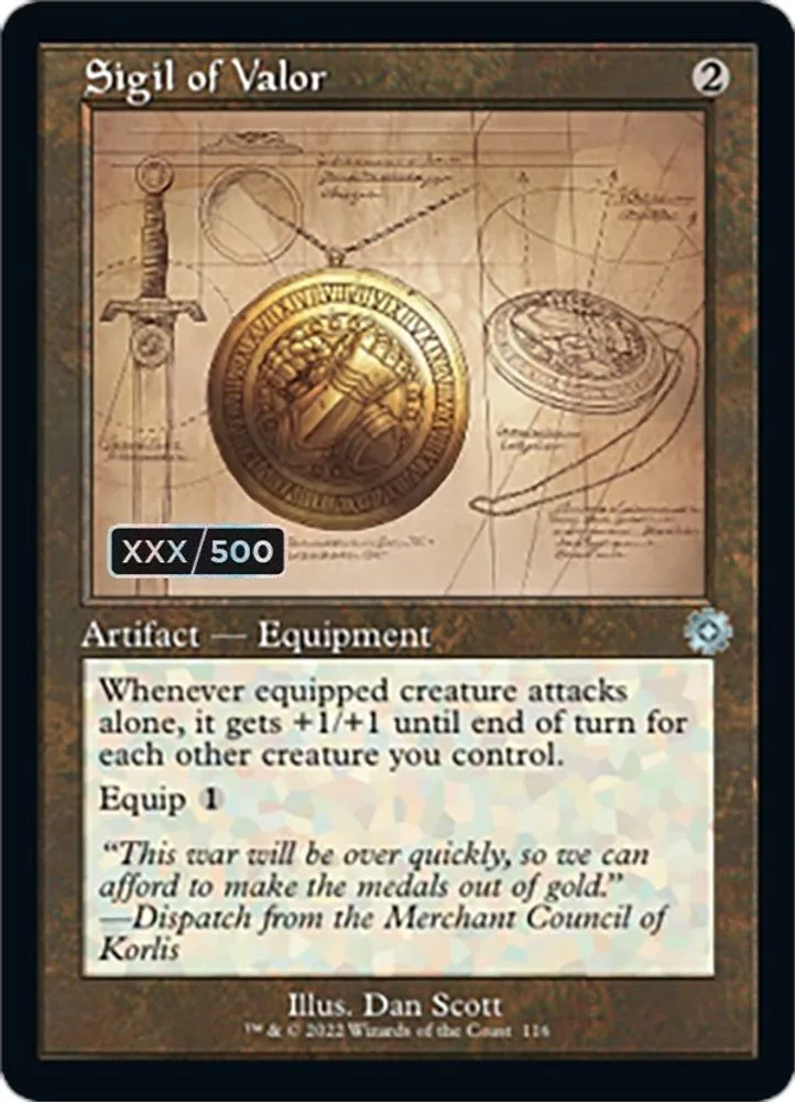 Sigil of Valor (Schematic · Serial Numbered)