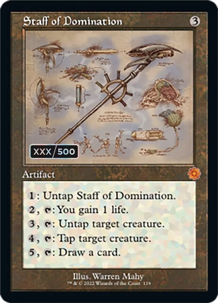 Staff of Domination (Schematic · Serial Numbered)