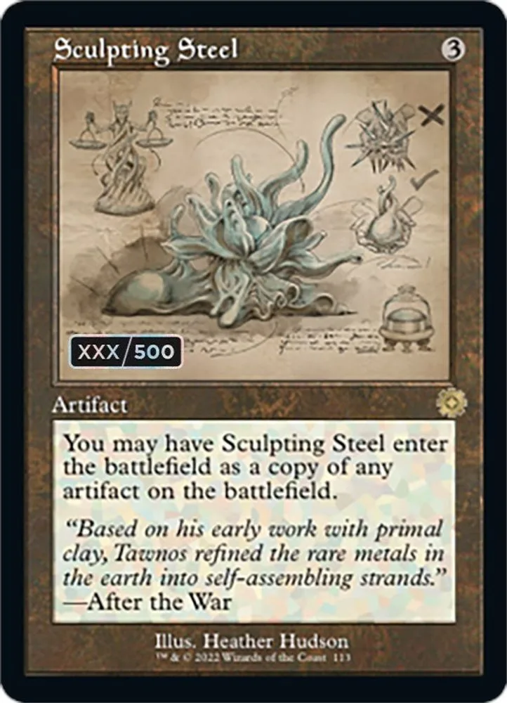 Sculpting Steel (Schematic · Serial Numbered)