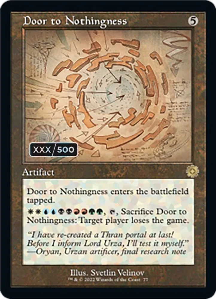 Door to Nothingness (Schematic · Serial Numbered)