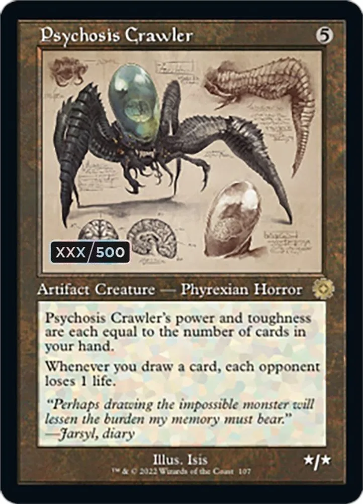 Psychosis Crawler (Schematic · Serial Numbered)