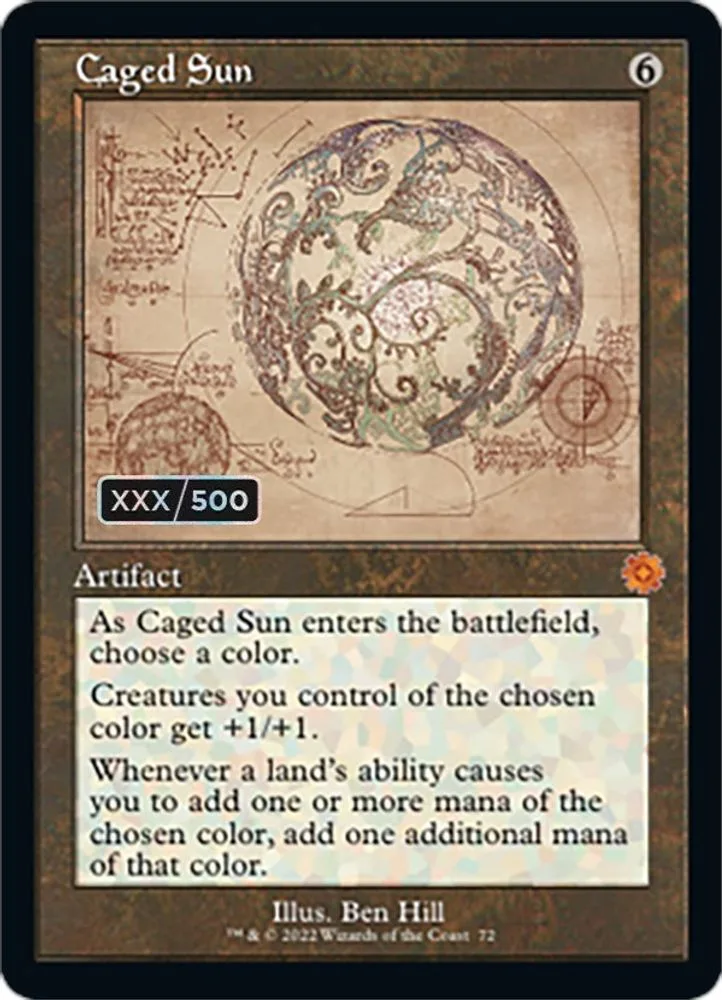 Caged Sun (Schematic · Serial Numbered)
