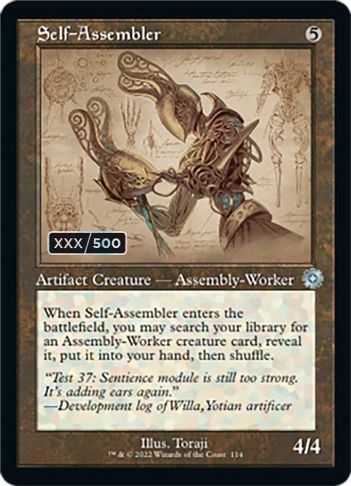 Self-Assembler (Schematic · Serial Numbered)