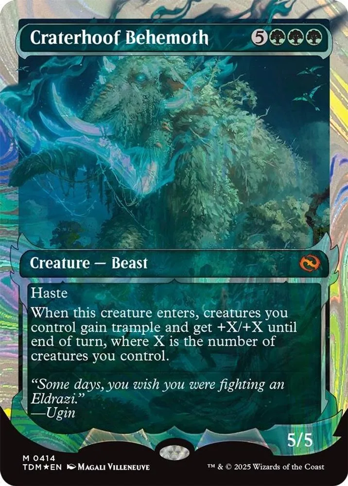 Craterhoof Behemoth (Showcase) (Halo Foil)