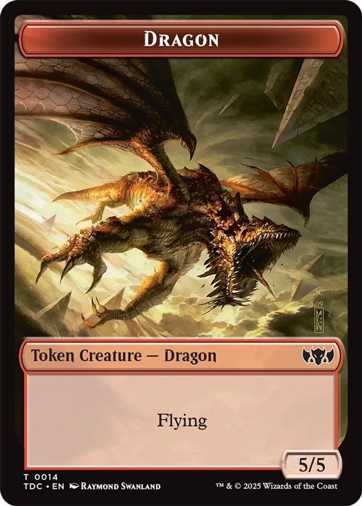 Dragon (0014) // Treasure Double-Sided Token