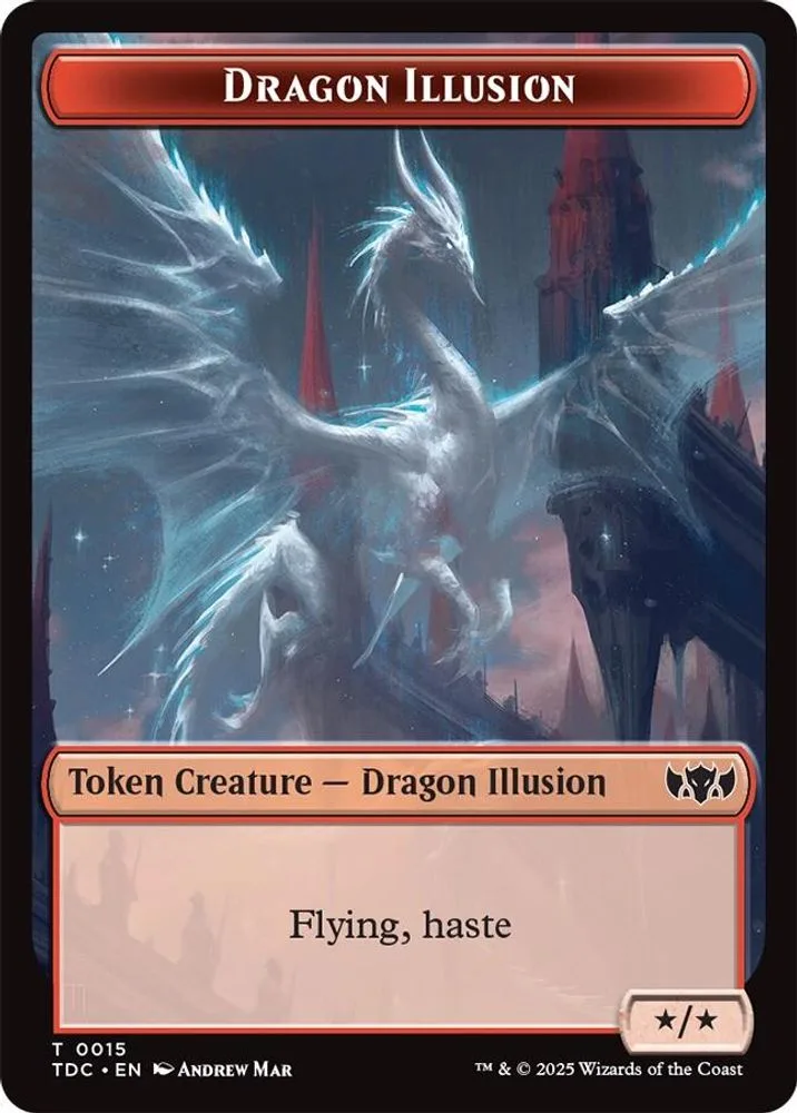 Dragon Illusion // Monk Double-Sided Token