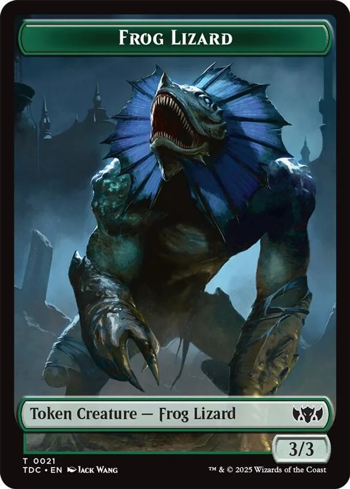 Frog Lizard // Dragon (0014) Double-Sided Token