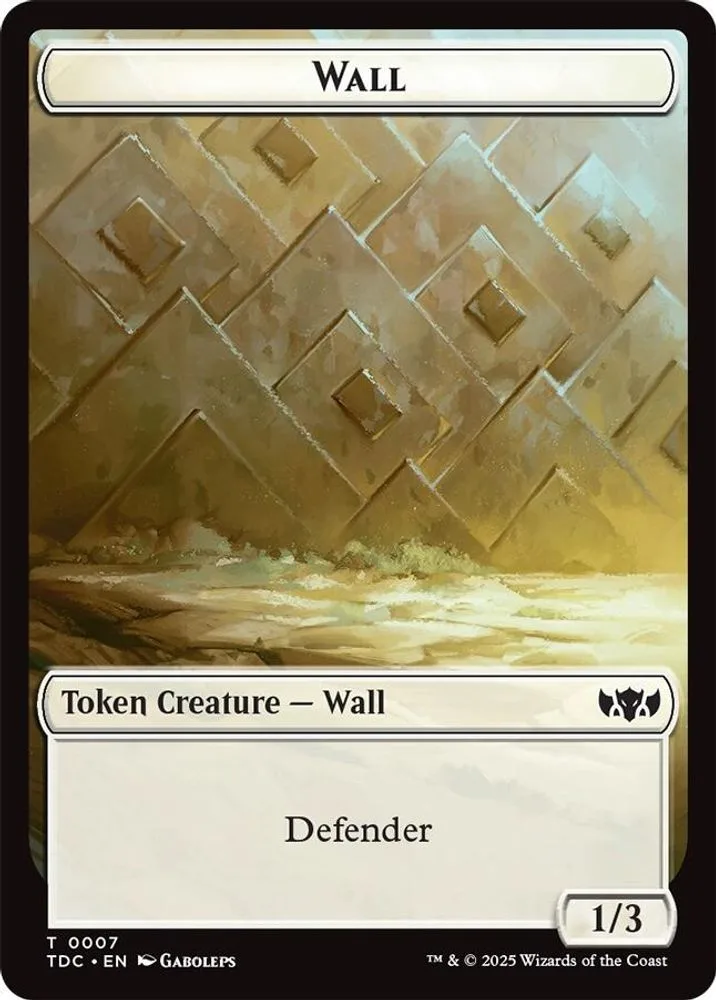 Wall // Spider Double-Sided Token