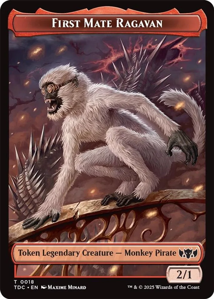 First Mate Ragavan // Treasure Double-Sided Token