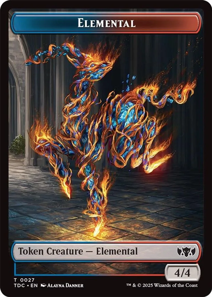 Elemental (0027) // Monk Double-Sided Token
