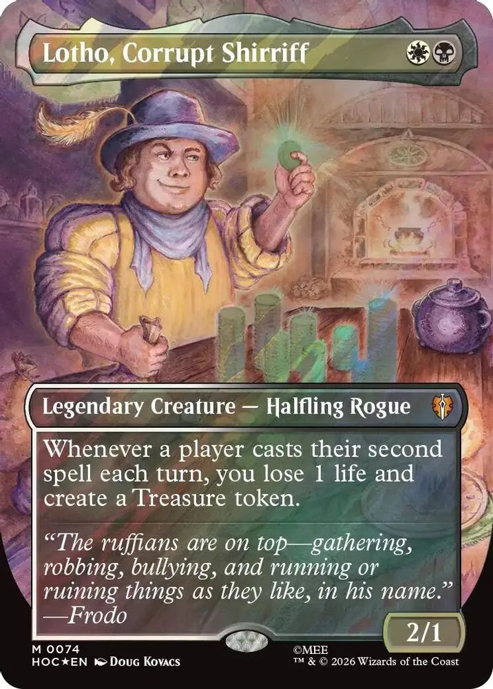 Lotho, Corrupt Shirriff (Borderless · Surge Foil)