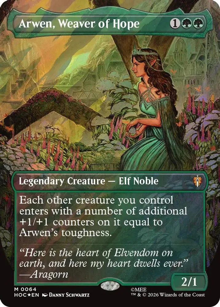 Arwen, Weaver of Hope (Borderless · Surge Foil)