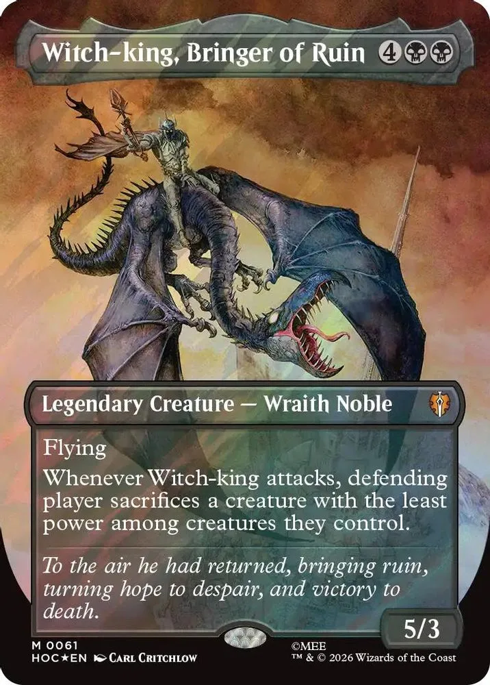 Witch-king, Bringer of Ruin (Borderless · Surge Foil)